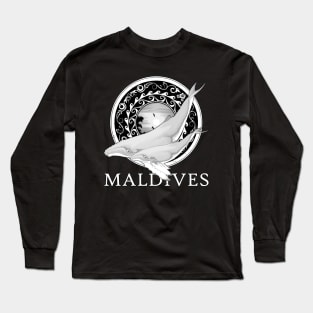 Maldives Republic Humpback Whales Long Sleeve T-Shirt